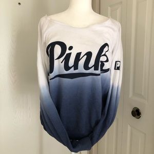White and Blue Ombre Victoria's Secret Sweater